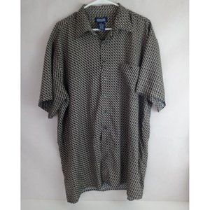 Honors Men's Short Sleeve Casual Shirt Size XL 100% Rayon